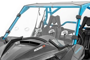 Can-Am Maverick Max 1000R Vented Full Windshield - Rough Country - Scratch Resistant - '14-'15 Can-Am Maverick Max 1000R Vented Full Windshield - Rough Country - Scratch Resistant - '14-'15